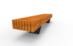 straatmeubilair, bank, houten zitting, verticale planken