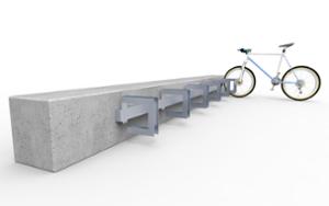 straatmeubilair, fietsenrek, bevestigd aan de muur, moduleerbaar, meerdere stands, voor wiel