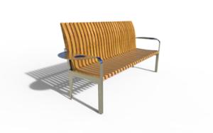 straatmeubilair, zitbanken, armleuning, scandinavian line, kleine tafel