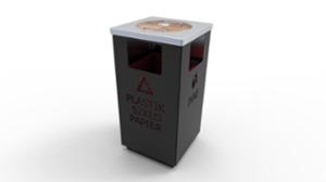 straatmeubilair, afvalbakken, veiligheids-asbak, grote asbak met zand, voorlopige splitsing, staal, accessoires