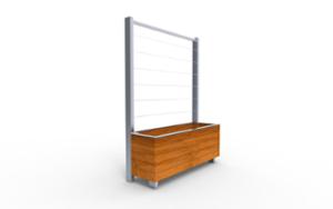 straatmeubilair, plantenbak, overige, hek, hout, mobiel (compatibel met transpallet)