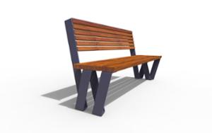 straatmeubilair, zitbanken, houten zitting, houten rugleuning, solair, solarna listwa smartbeam