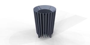 mała architektura, litter bin