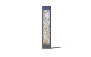 mała architektura, bollard, granite, logo