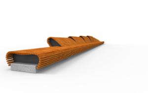 mała architektura, bench, seating, leasure and rest, concrete, beton architektoniczy, chaise longue, modular, wood backrest, wood seating, sofa