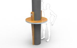 mała architektura, inne, 230v and/or usb socket, wifi station, small table, table