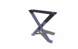 mała architektura, bicycle stand, with bike frame protection, cycle rack, vintage
