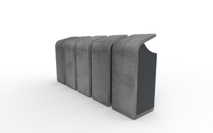 mała architektura, litter bin, concrete, beton architektoniczy, full segregation