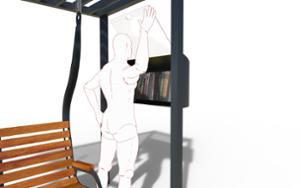 mała architektura, inne, seating, leasure and rest, community library, swing, pergola