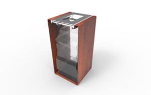 mała architektura, litter bin, antiterror, wywijany worek
