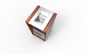 mała architektura, litter bin, antiterror, wywijany worek