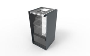 mała architektura, litter bin, antiterror, wywijany worek