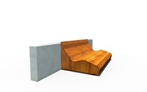 mała architektura, seating, leasure and rest, chaise longue, rotatable, wood backrest, wood seating, high backrest, wzór zastrzeżony