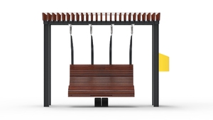 mała architektura, inne, seating, leasure and rest, community library, swing, chaise longue, pergola, high backrest