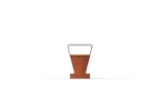 mała architektura, bench, concrete, beton architektoniczy, corten, for elderly people, wall top, wood seating