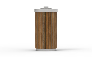 mała architektura, litter bin, full segregation, stal