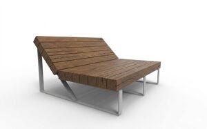 mała architektura, seating, dzieci, kłoda, chaise longue, wood backrest, wood seating