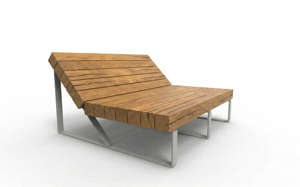 mała architektura, seating, dzieci, kłoda, chaise longue, wood backrest, wood seating