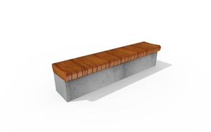 mała architektura, bench, vertical planks, horizontal planks, curved