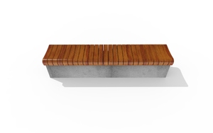mała architektura, bench, vertical planks, horizontal planks, curved