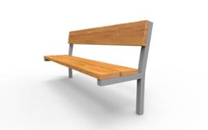 mała architektura, seating, wood seating, wood backrest