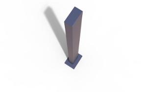mała architektura, bollard, stal