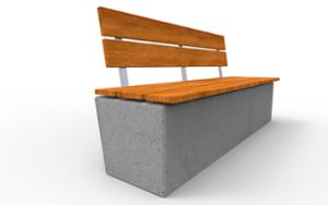 mała architektura, seating, concrete, beton architektoniczy, wall top, wood backrest, wood seating