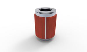 mała architektura, litter bin, small ashtray, safety ashtray, logo