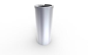 mała architektura, litter bin, stal, small ashtray, preliminary segregation, logo