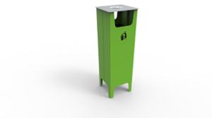 mała architektura, litter bin, small ashtray, safety ashtray, side aperture