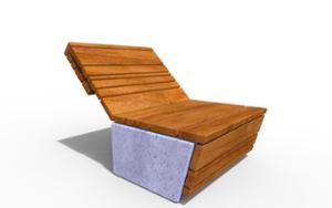 mała architektura, seating, concrete, beton architektoniczy, chaise longue, chair, for single person, leasure and rest