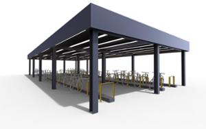 mała architektura, inne, bicycle stand, bicycle canopy, canopy