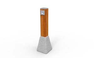 mała architektura, bollard, inne, concrete, beton architektoniczy, wifi station, 230v and/or usb socket