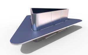 mała architektura, bench, seating, planter, modular, solid surface seating