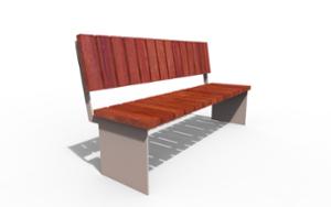 mała architektura, seating, stal, drewno, modular, horizontal planks