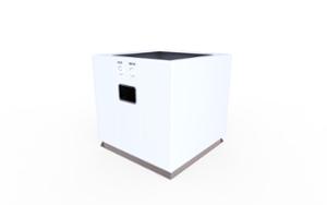 mała architektura, planter, stal, modular, 230v and/or usb socket