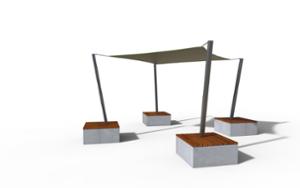mała architektura, bench, inne, concrete, beton architektoniczy, shade, żagiel