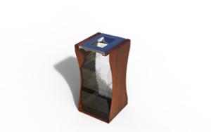 mała architektura, litter bin, antiterror, wywijany worek