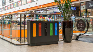 mała architektura, litter bin, full segregation, rectangular