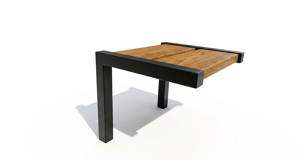 mała architektura, bench, wood seating, chair, for single person