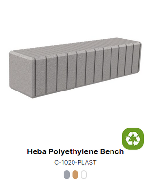 mała architektura, ława, eko, polietylen