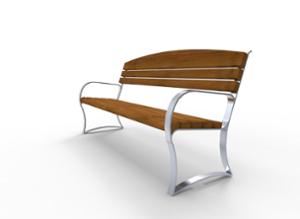 street furniture, seating, wood seating, wood backrest, armrest, vintage