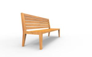 street furniture, seating, wood, wood seating, wood backrest