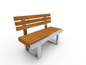 street furniture, seating, wood seating, wood backrest, logo