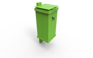 street furniture, litter bin, for dogs, logo