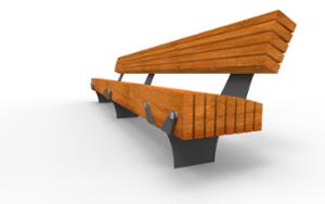 street furniture, seating, wood seating, wood backrest