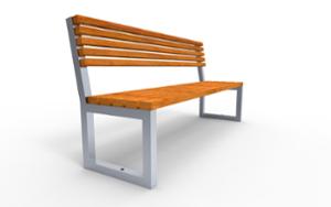 street furniture, seating, wood seating, wood backrest