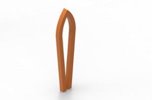 street furniture, bollard, steel, logo