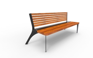 street furniture, seating, wood backrest, wood seating, vintage