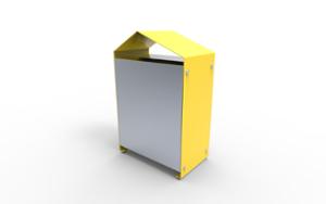 street furniture, litter bin, canopy roof / lid, side aperture, big volume